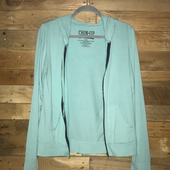 Lightweight Mint Zip-Up Jacket - Picture 1 of 6